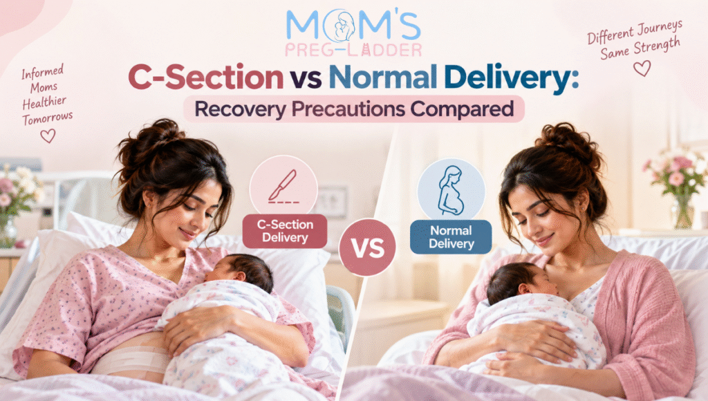 C-Section vs Normal Delivery: Recovery Precautions Compared